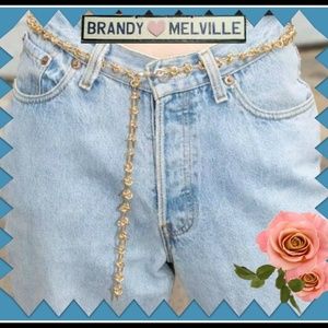 NEW Brandy Melville gold chain Belt